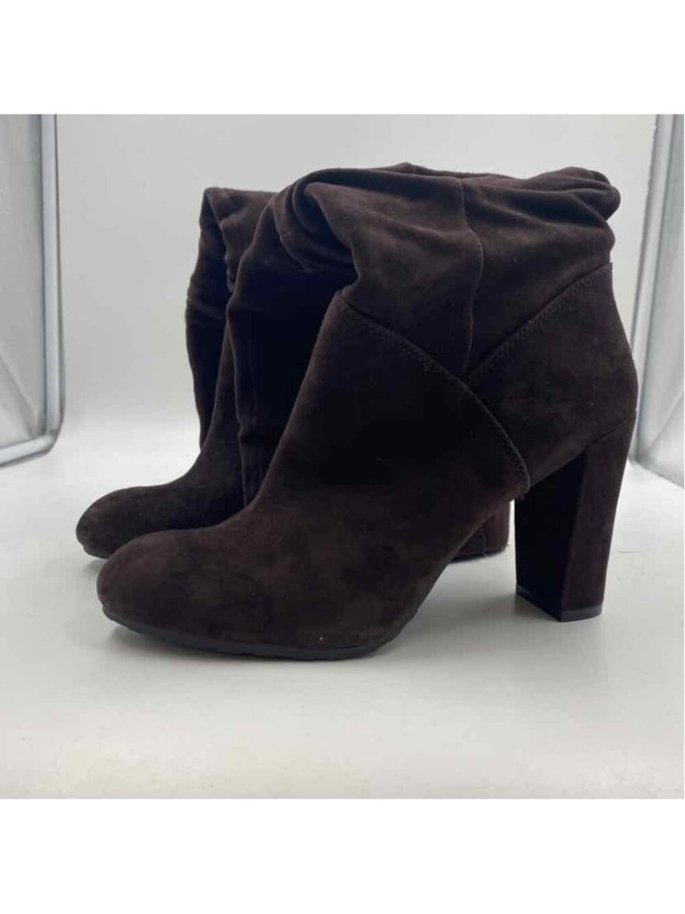 Nine West Tall Suede Women's Shoe Size 8 Brown Solid Boots